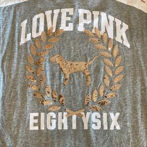 Pink Victoria’s Secret Sequin Tee